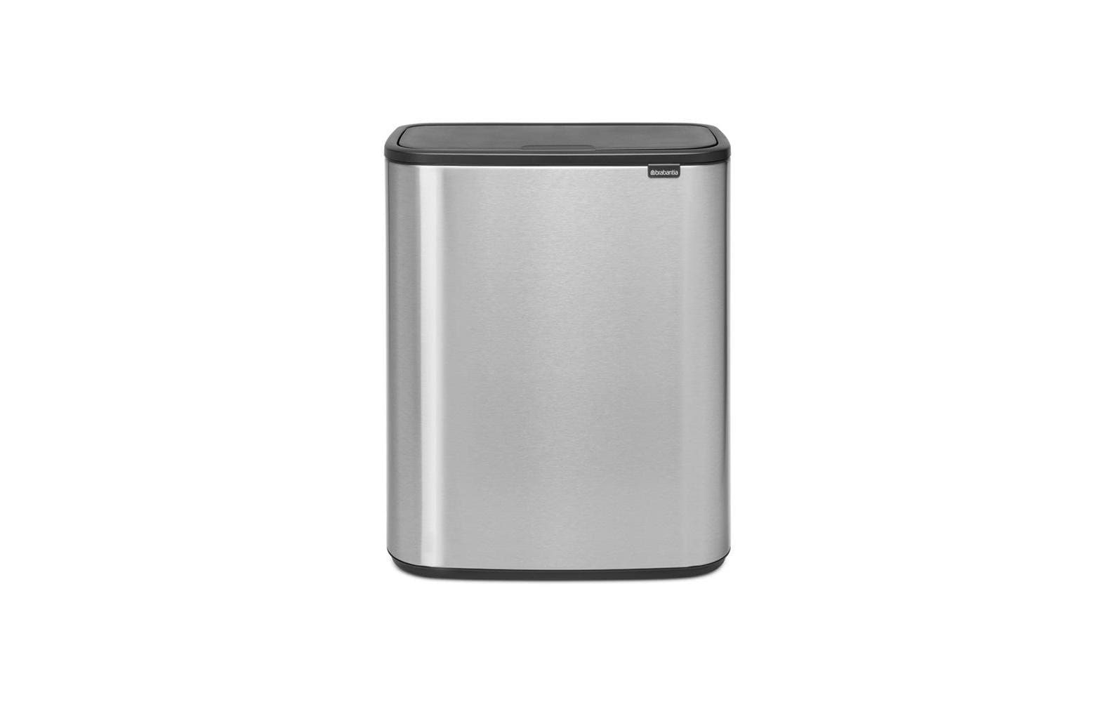 Brabantia Recyclingbehälter Bo Touch Bin 60 Liter, Silber
