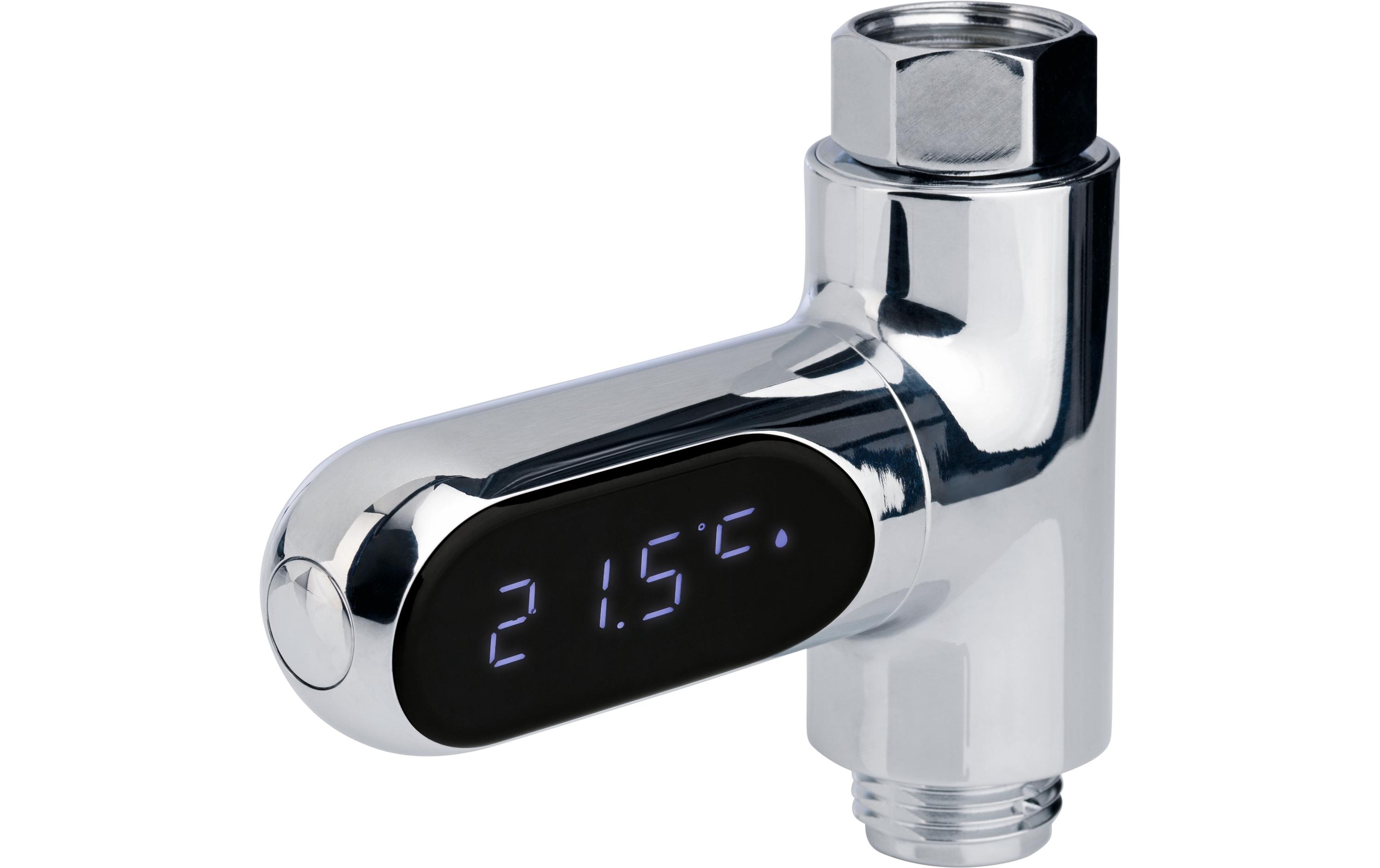 MAXXmee Thermometer Wasserarmaturen LED Durchlaufthermometer, 5-85C MAXXmee Thermometer Wasserarmaturen LED Durchlaufthermometer, 5-85C