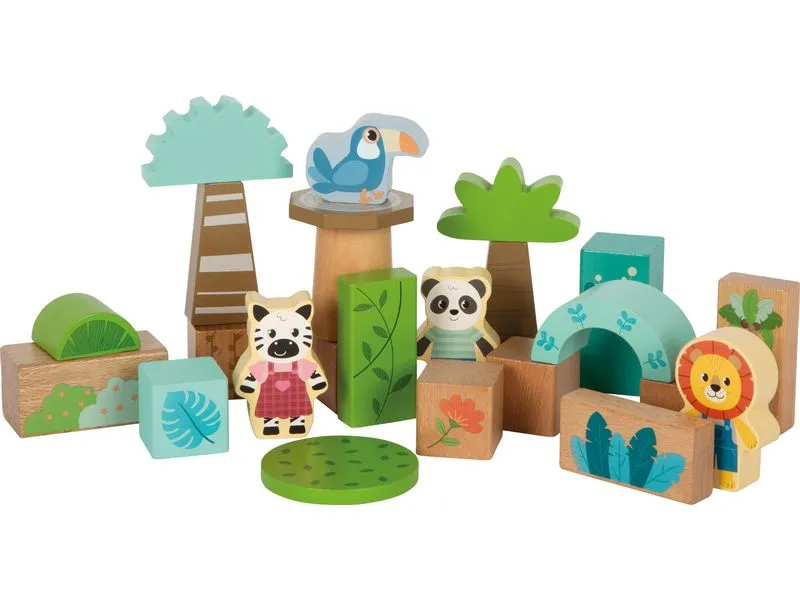 small foot Holzbausteine Jungle Friends 50 Teile small foot Holzbausteine Jungle Friends 50 Teile