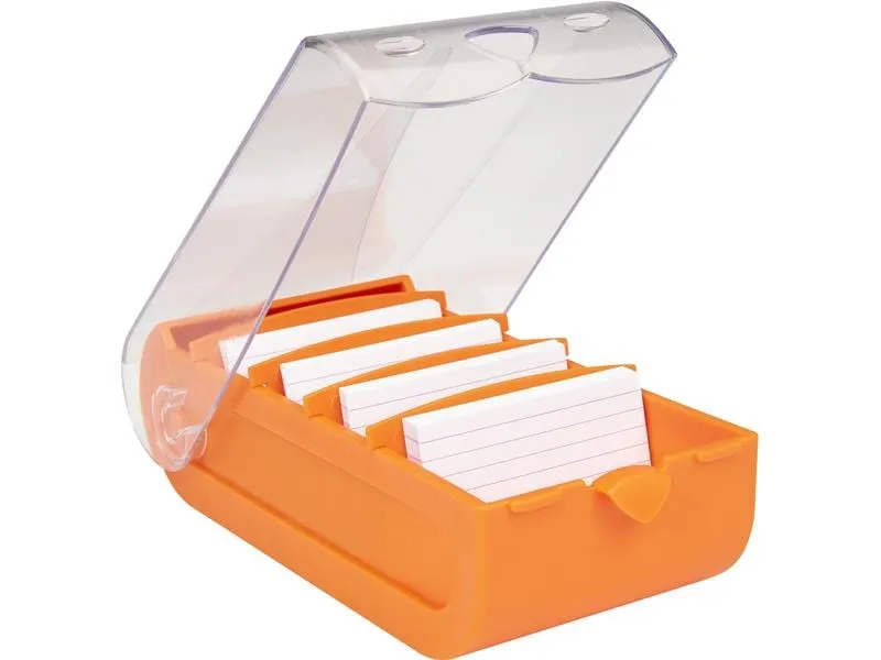 Biella Karteibox Bunny A8 100 Karten, Orange