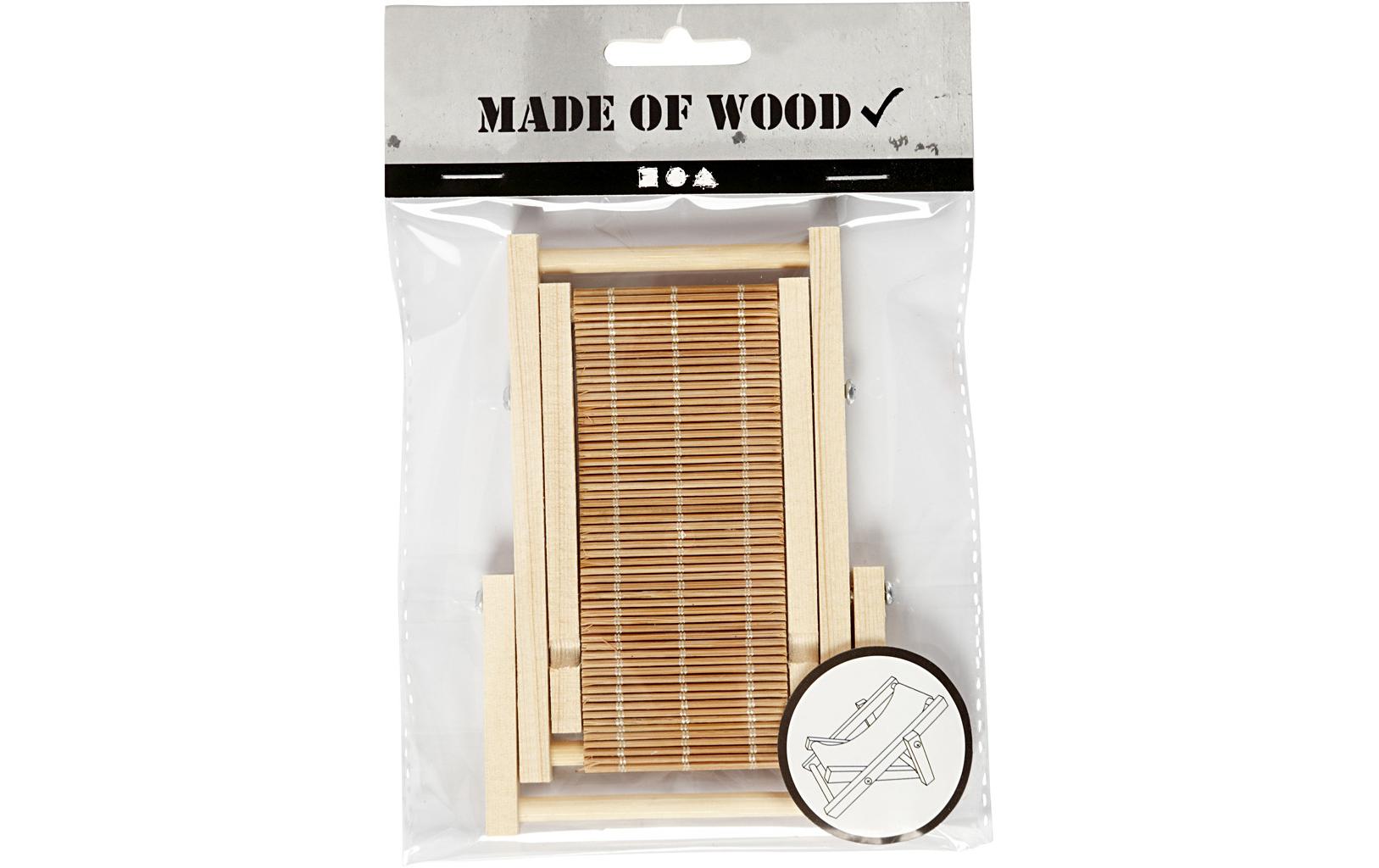 Creativ Company Mini-Möbel Liegestuhl 7.5 x 9.5 cm 1 Stück