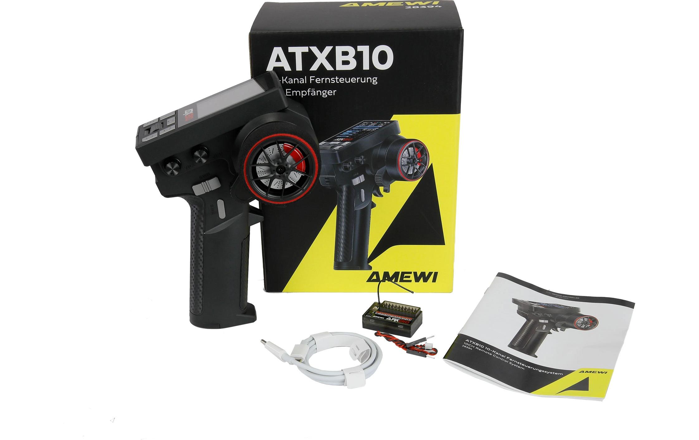 Amewi Fernsteuerung ATXB10 10-Kanal mit Empfänger Amewi Fernsteuerung ATXB10 10-Kanal mit Empfänger