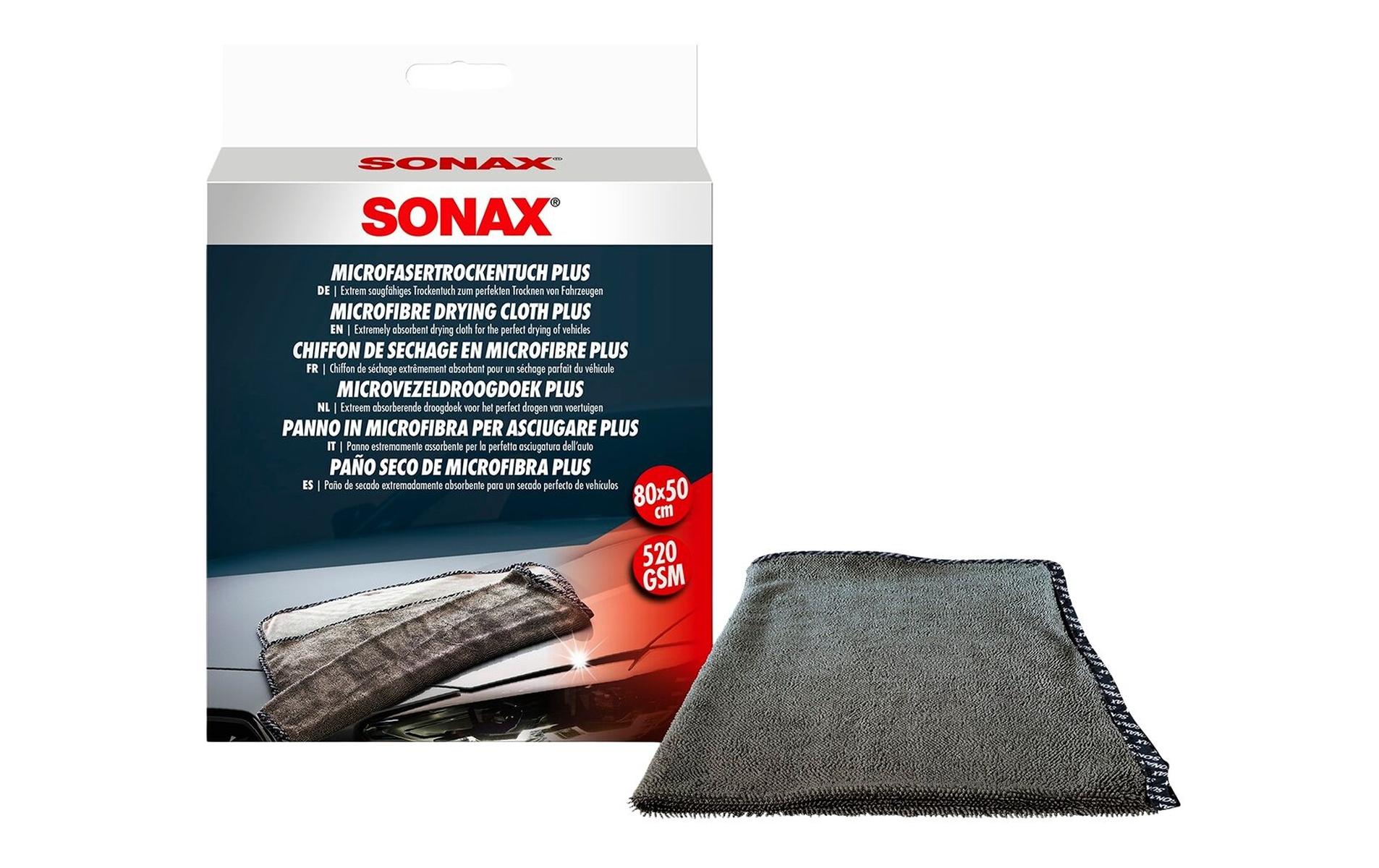 Sonax Microfaser Trocken Tuch Plus, 80 × 50 cm, 1 Tuch
