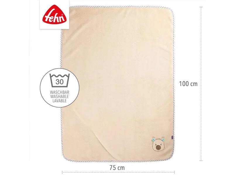 fehn Kuscheldecke Capybara, Beige, Plüsch, 100 x 75 cm fehn Kuscheldecke Capybara, Beige, Plüsch, 100 x 75 cm