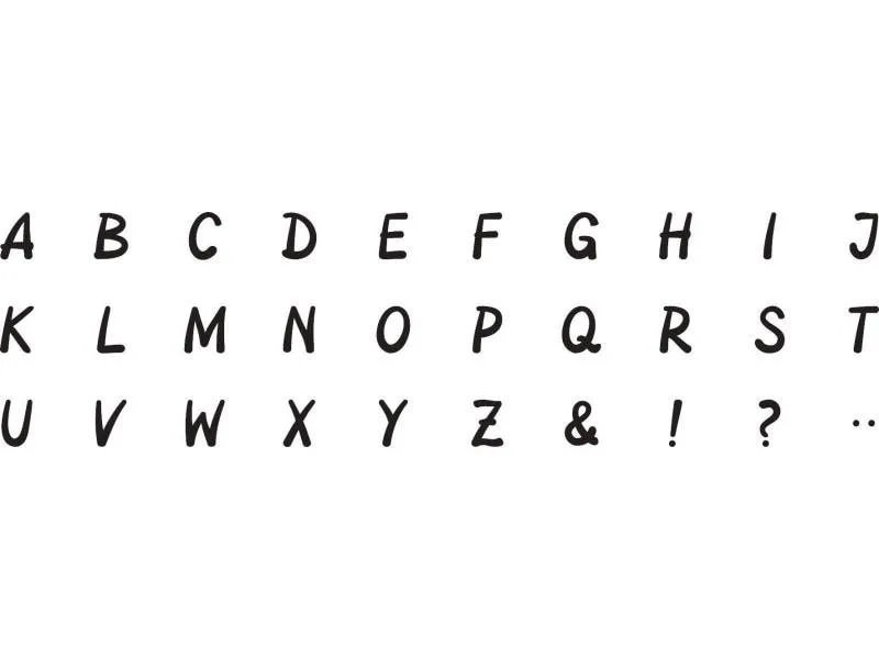 Heyda Stempelset Buchstaben