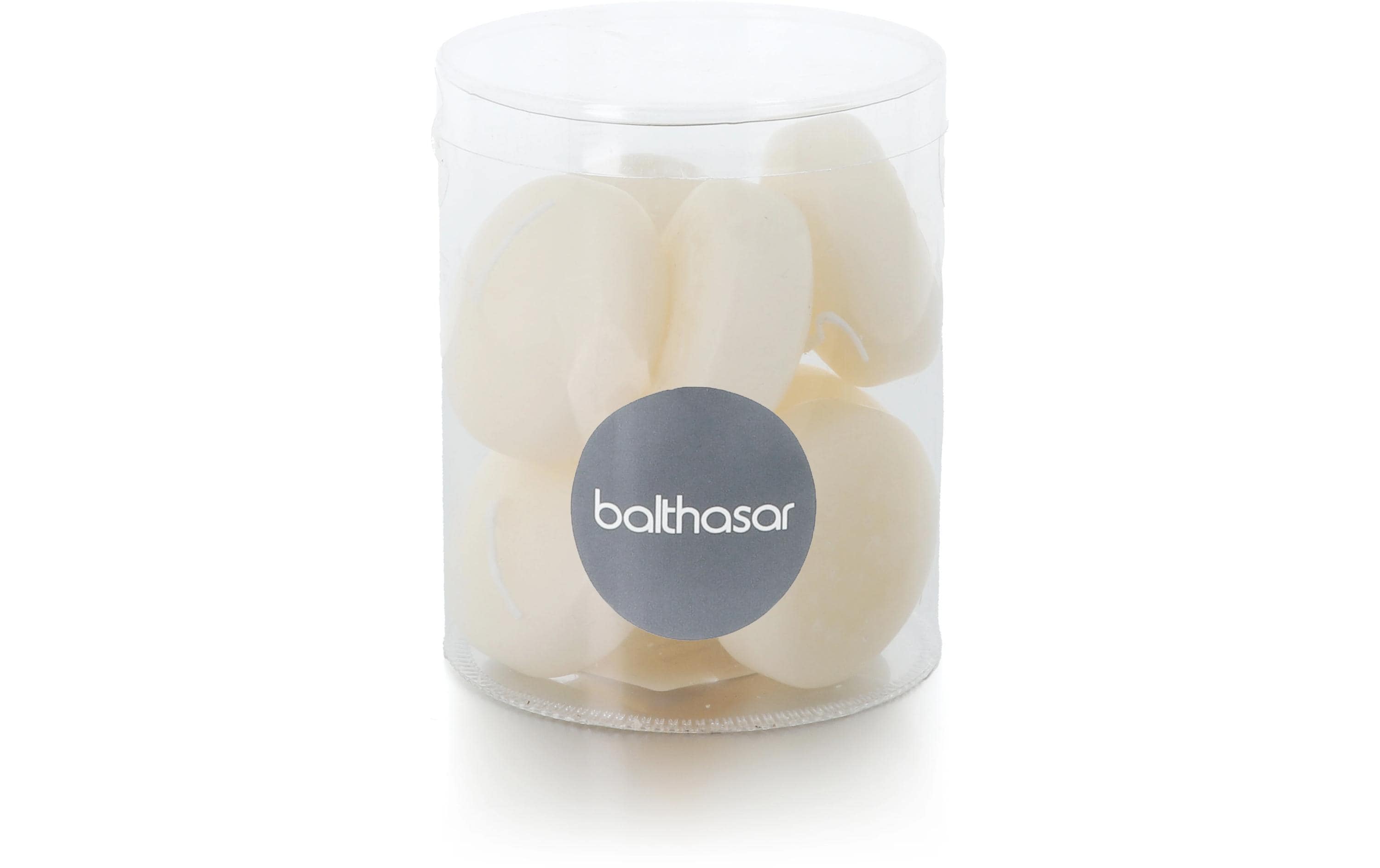 balthasar Schwimmkerzen 2.8 cm x 2.8 cm, Crème, 8 Stück