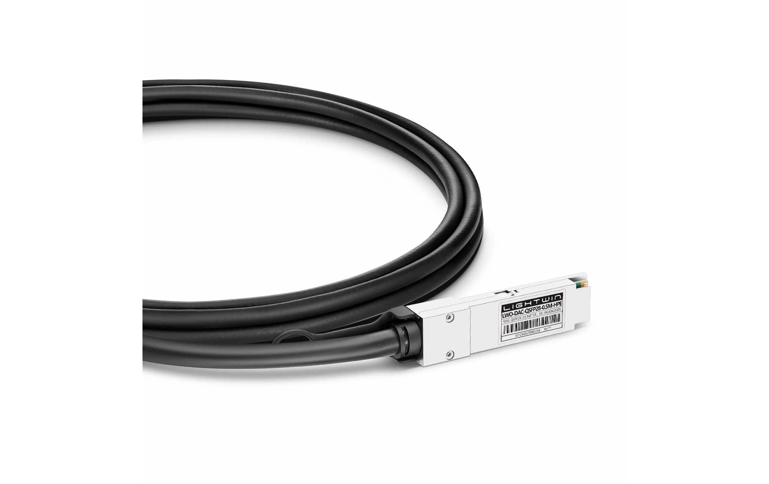 Lightwin Optics DA-Kabel Passiv 100GB HPE/Aruba QSFP28/QSFP28 0.5 m