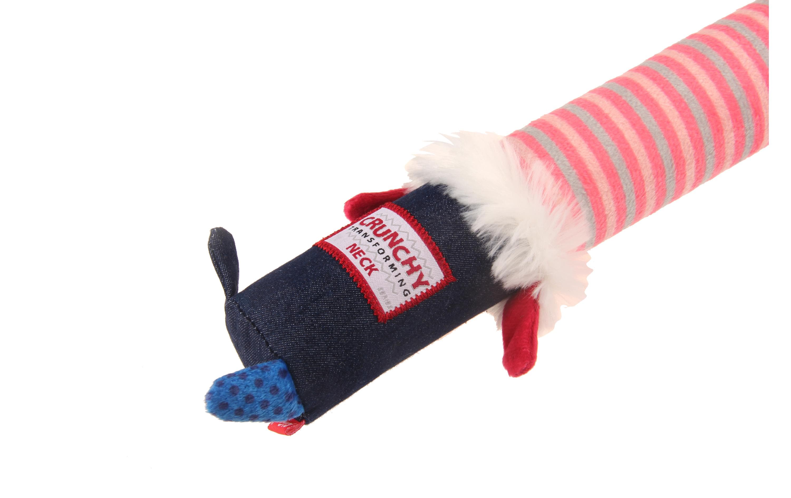 GiGwi Hunde-Spielzeug Crunchy Neck, Hase S, Rosa
