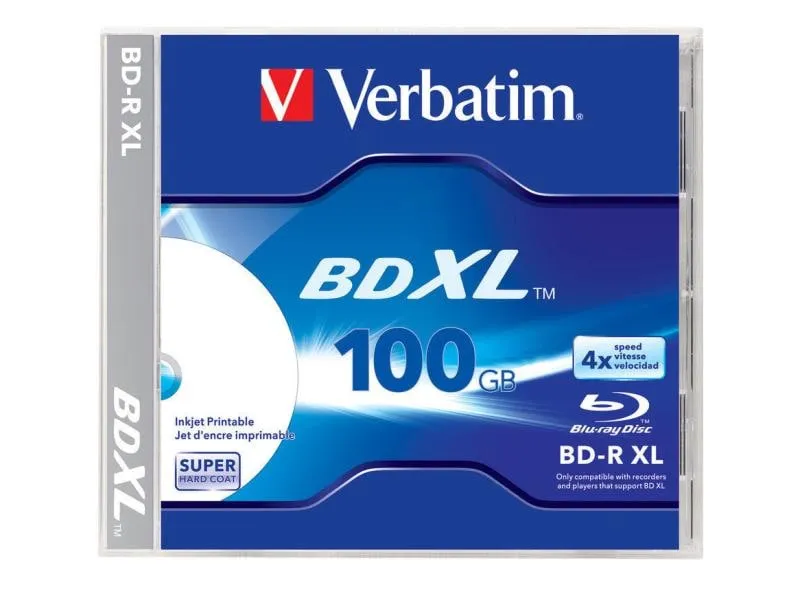 Verbatim BD-R 43790 100 GB, Jewelcase (1 Stück) Verbatim BD-R 43790 100 GB, Jewelcase (1 Stück)
