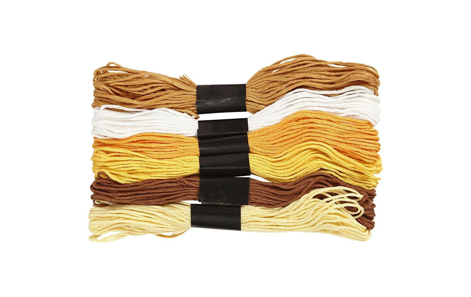 Creativ Company Stickgarn Baumwolle Gold 6 Bündel à 8 m Creativ Company Stickgarn Baumwolle Gold 6 Bündel à 8 m