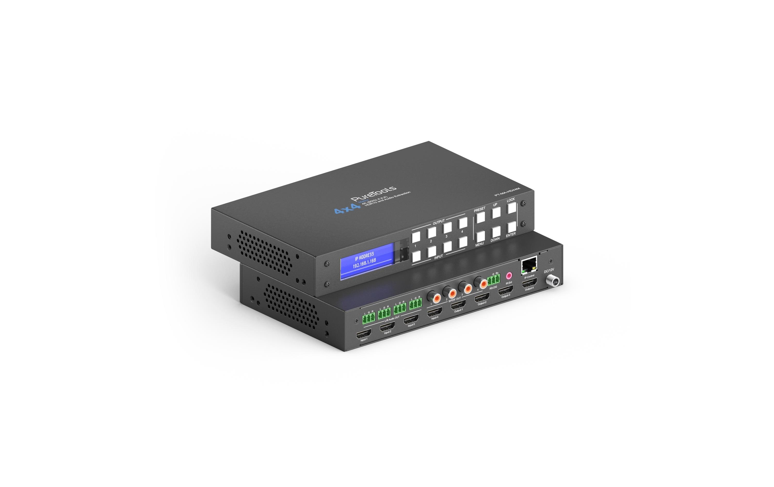 PureTools Matrix Switcher PT-MA-HD44M HDMI PureTools Matrix Switcher PT-MA-HD44M HDMI
