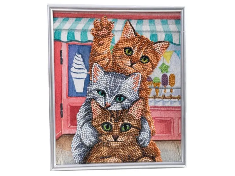 CRAFT Buddy Bastelset Crystal Art Kätzchen 21 x 25 cm CRAFT Buddy Bastelset Crystal Art Kätzchen 21 x 25 cm