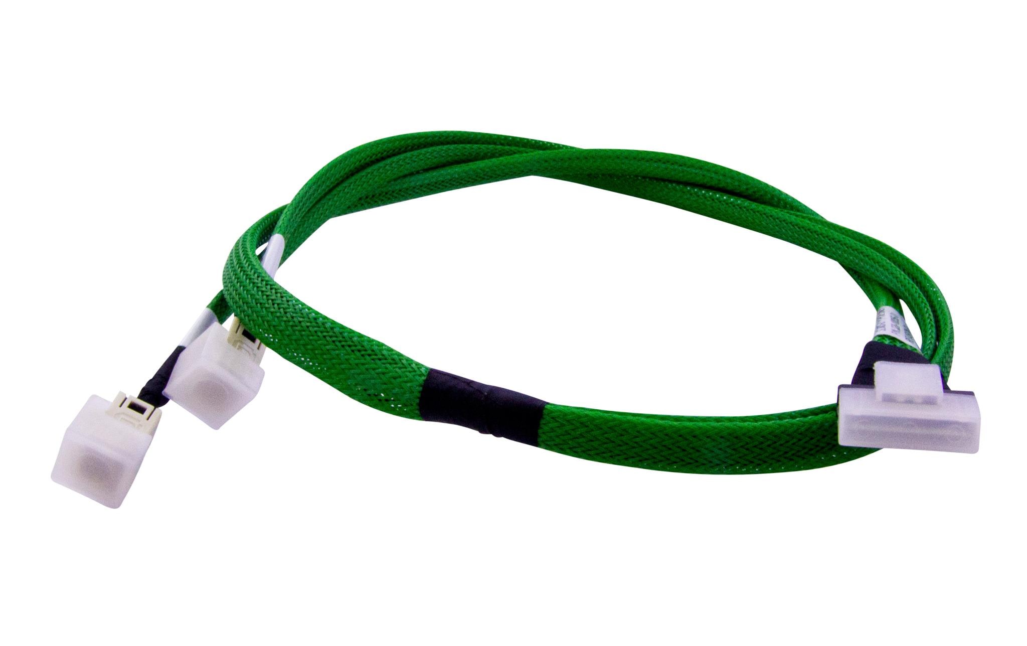 Broadcom Slim-SAS-Kabel SFF-8654 - 2x SFF-8643, 100 cm Broadcom Slim-SAS-Kabel SFF-8654 - 2x SFF-8643, 100 cm