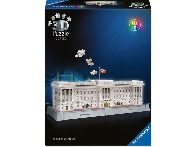 Ravensburger 3D Puzzle Iconics Buckingham Palace w. Light Ravensburger 3D Puzzle Iconics Buckingham Palace w. Light