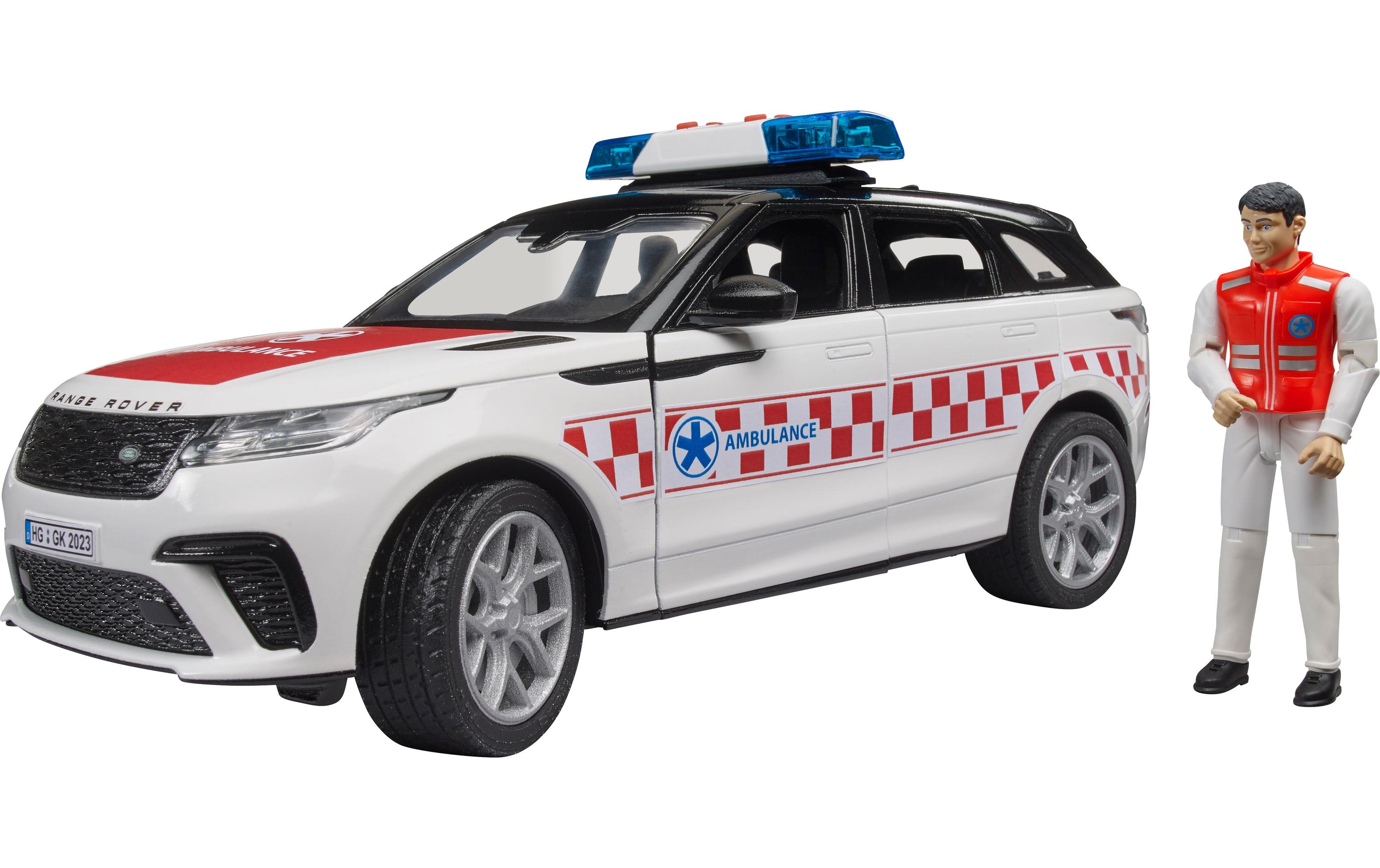 Bruder Spielwaren Range Rover Velar Notarztfahrzeug