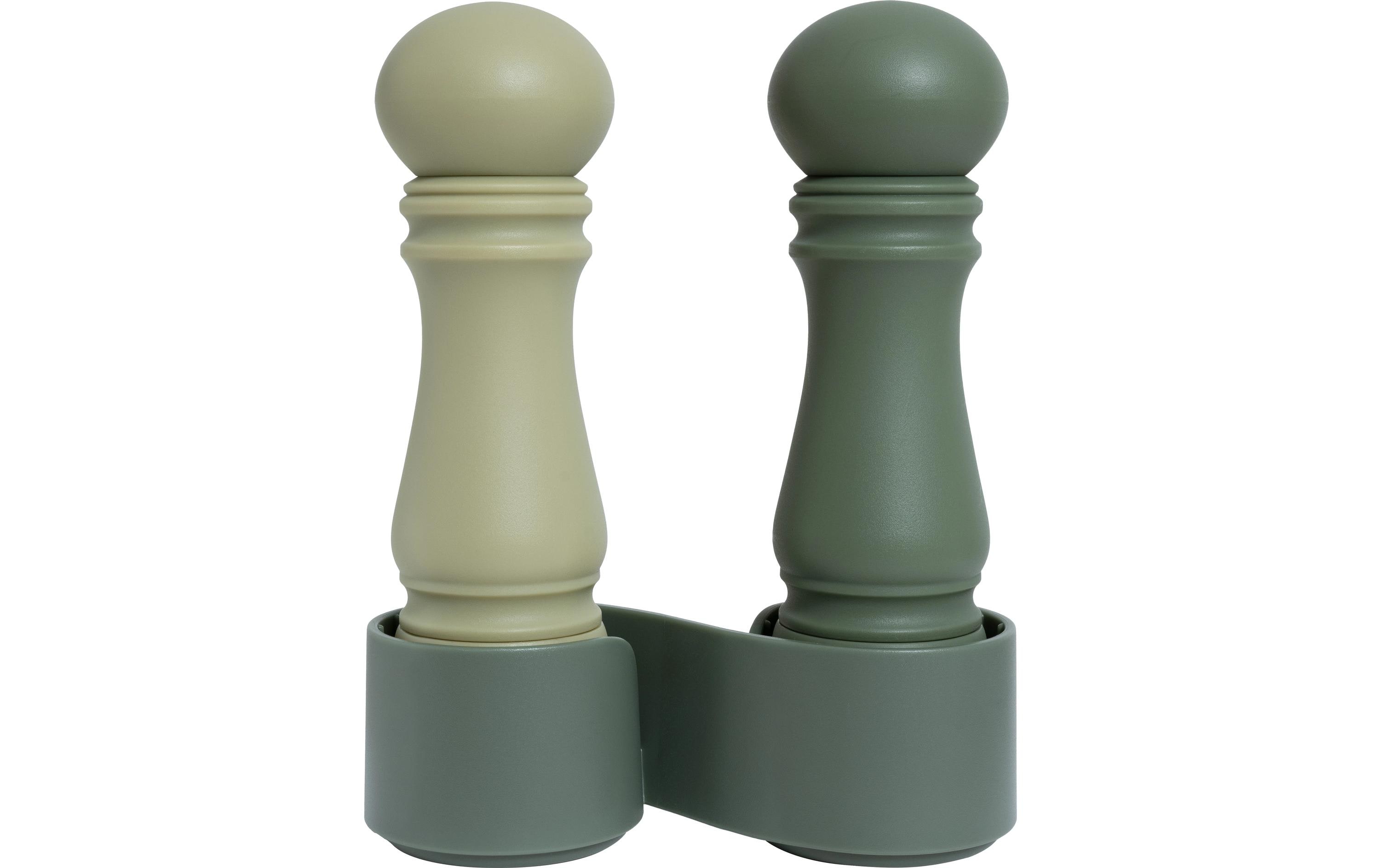 Crush Grind Salz- und Pfeffermühle Mini Grinder Set Parsley/Salbeigrün