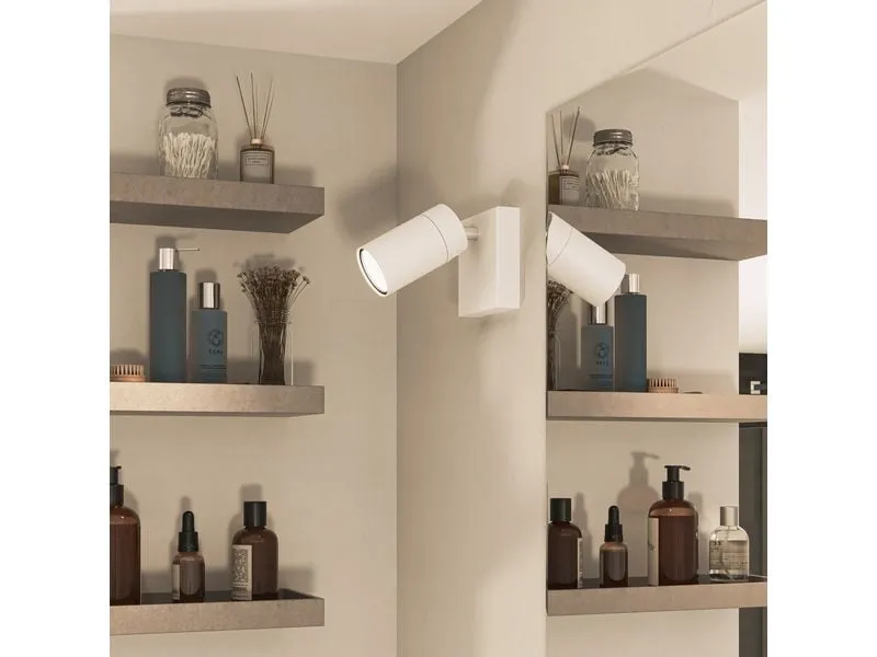 Philips Aufbauspot Idris GU10, IP44 Weiss, ohne Leuchtmittel Philips Aufbauspot Idris GU10, IP44 Weiss, ohne Leuchtmittel