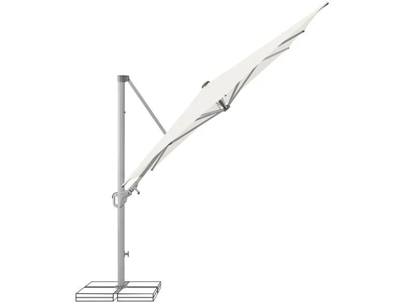 Suncomfort by Glatz Sonnenschirm Familyflex Sandweiss, 250 x 250 mm