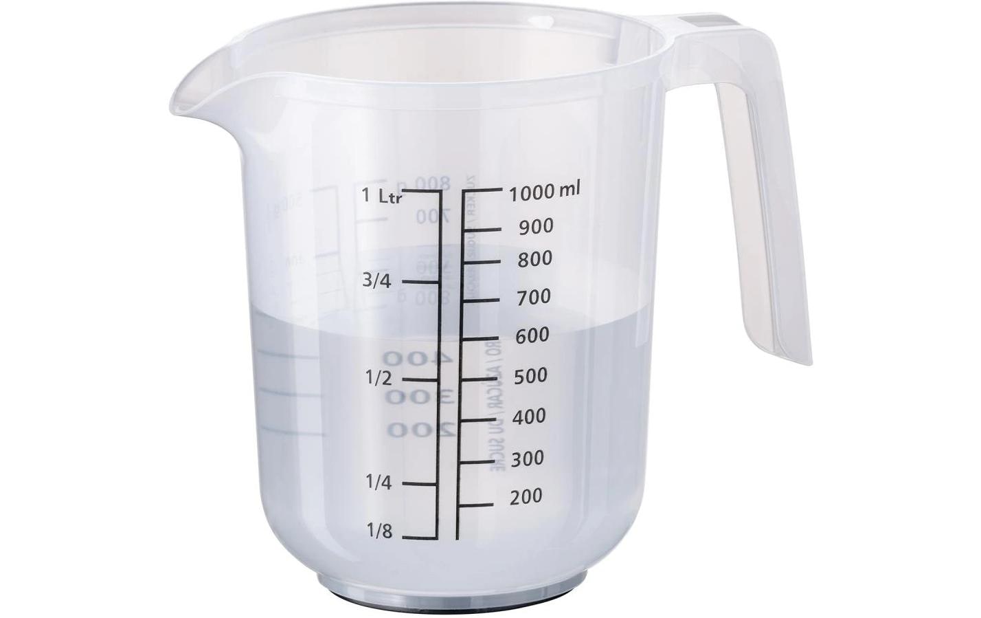 APS Rührbecher mit Deckel MIXUP 1 l, Transparent