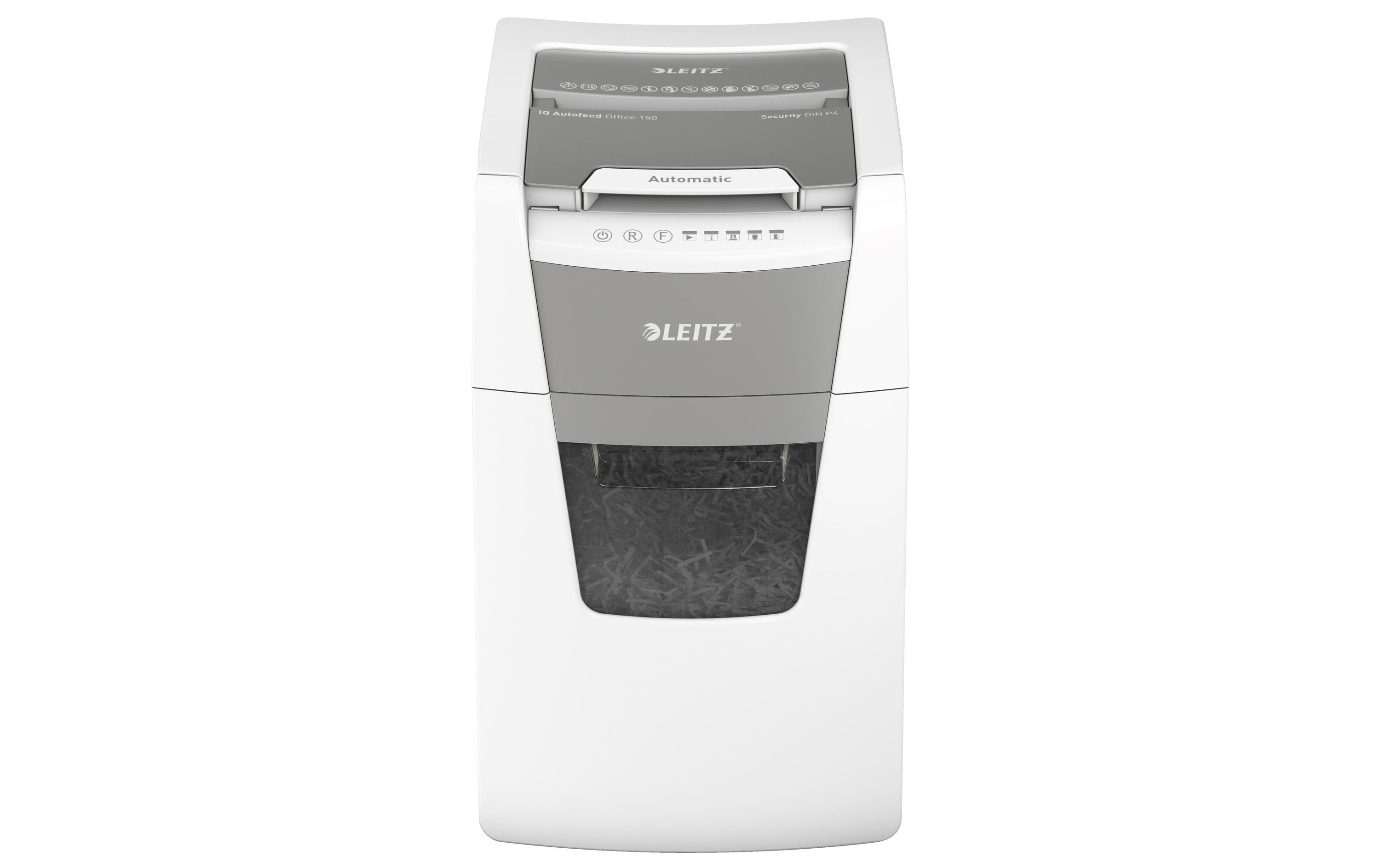 Leitz Bürogeräte Aktenvernichter IQ Autofeed Office 150, P-4, 150 Blatt