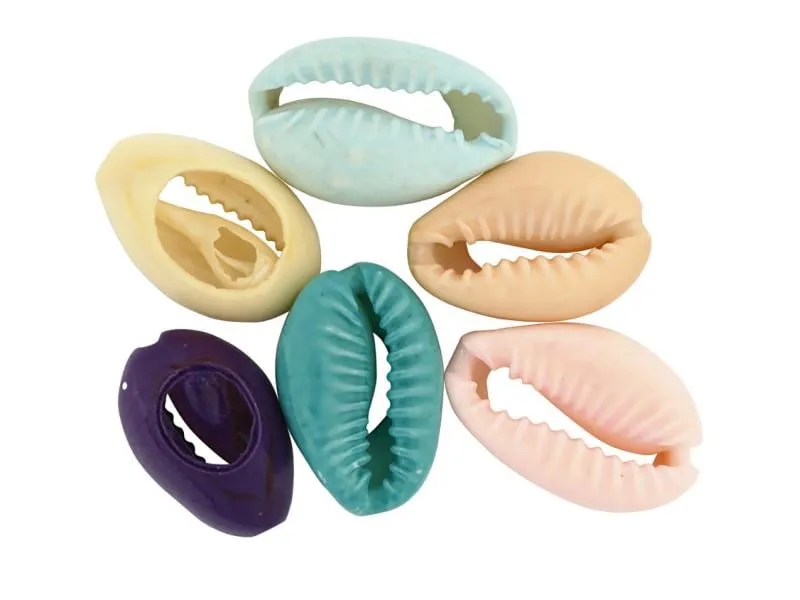 Creativ Company Perlen Muscheln, 20 mm, bunt, 6 Stk. Creativ Company Perlen Muscheln, 20 mm, bunt, 6 Stk.