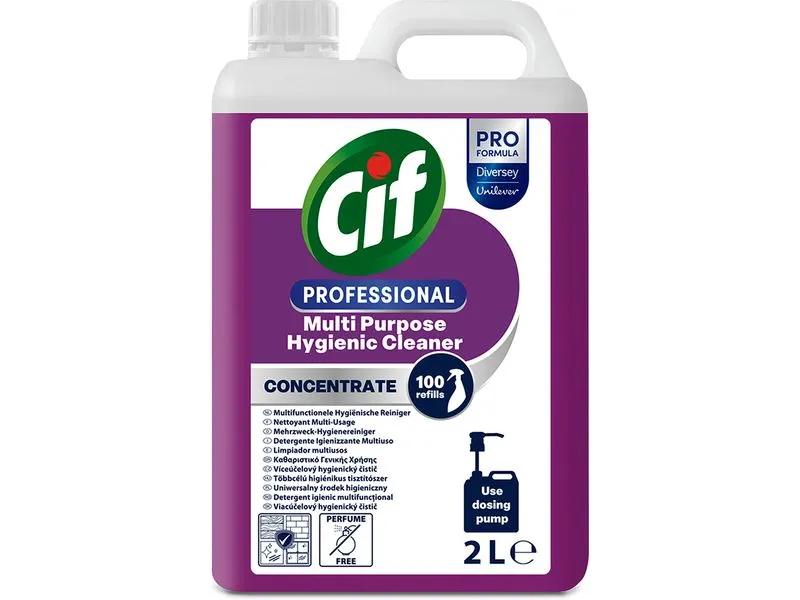 Diversey Pro Formula Cif Professional Mehrzweck-Hygienereiniger 2 l Diversey Pro Formula Cif Professional Mehrzweck-Hygienereiniger 2 l