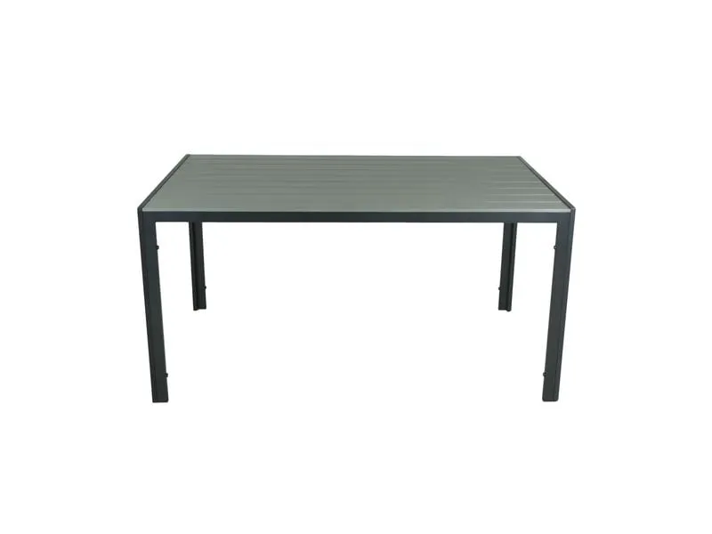 COCON Gartentisch Alice, 150 x 90 x 74 cm, Schwarz/Grau