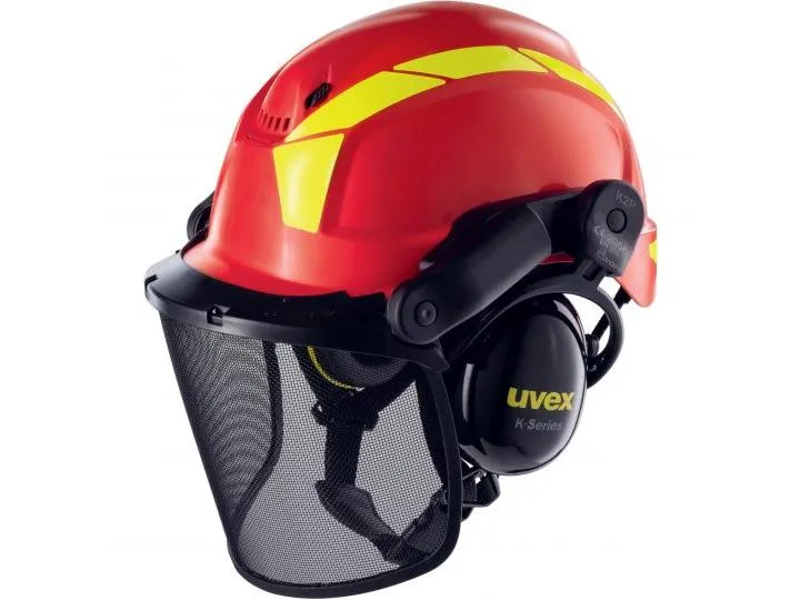 uvex Schutzhelm Pheos Forestry, Rot