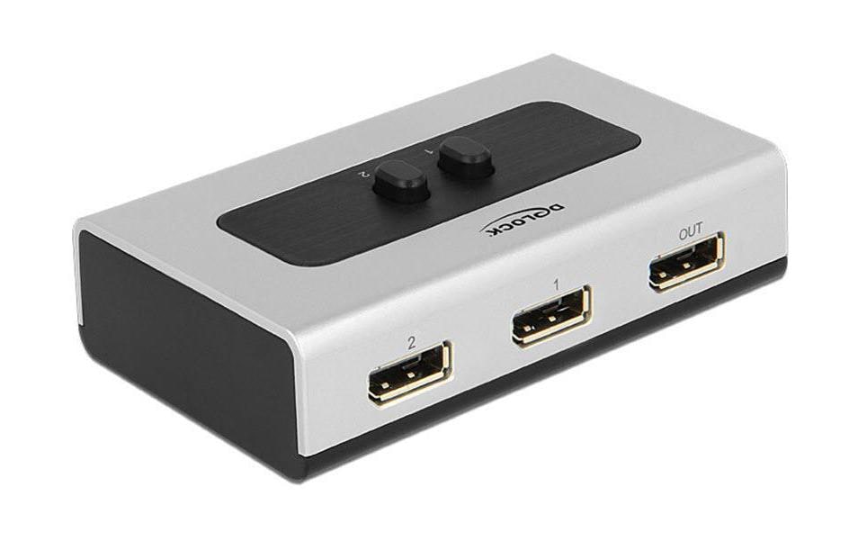 Delock Switchbox Displayport, 2 Port Delock Switchbox Displayport, 2 Port