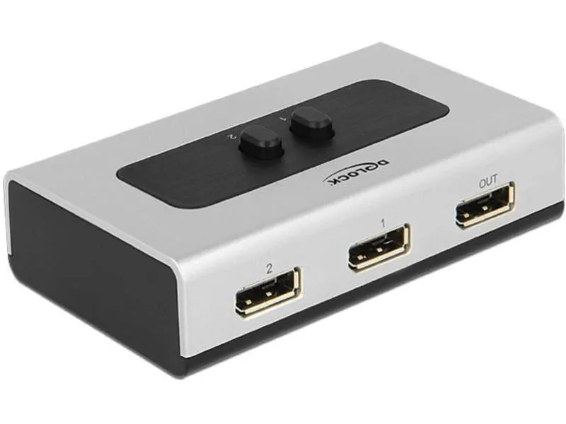 Delock Switchbox Displayport, 2 Port Delock Switchbox Displayport, 2 Port