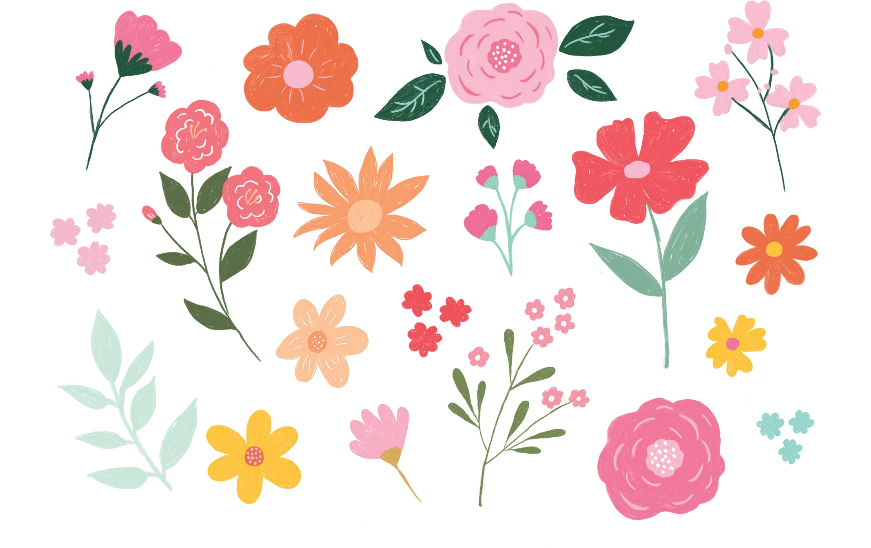 Partydeco Tattoo Set Blumen Partydeco Tattoo Set Blumen