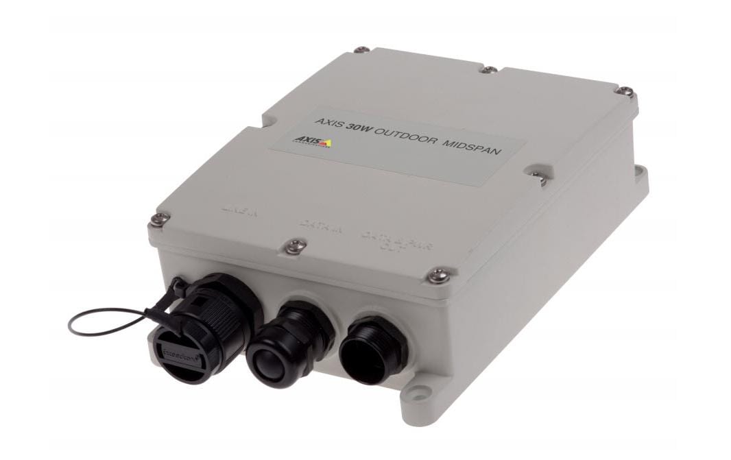 Axis PoE+ Injector 30W Outdoor Midspan Axis PoE+ Injector 30W Outdoor Midspan