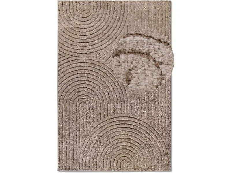 Elle Decoration Teppich Panglao 120 cm x 170 cm, Taupe