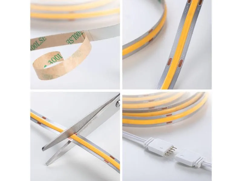 Paulmann LED-Stripe MaxLED 1000 BasisSet COB, 2700 K, 3 m, Silber Paulmann LED-Stripe MaxLED 1000 BasisSet COB, 2700 K, 3 m, Silber