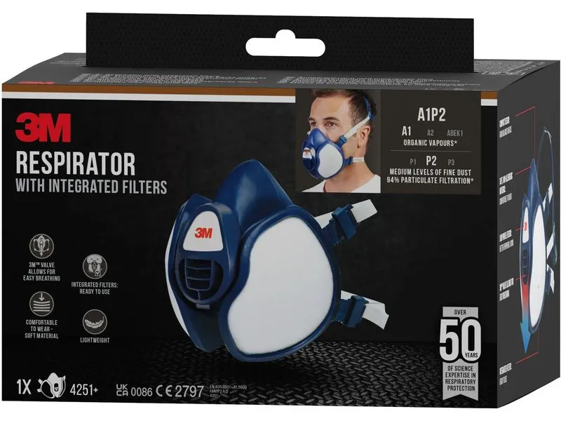 3M Atemschutzmaske 4251+ A1P2 3M Atemschutzmaske 4251+ A1P2