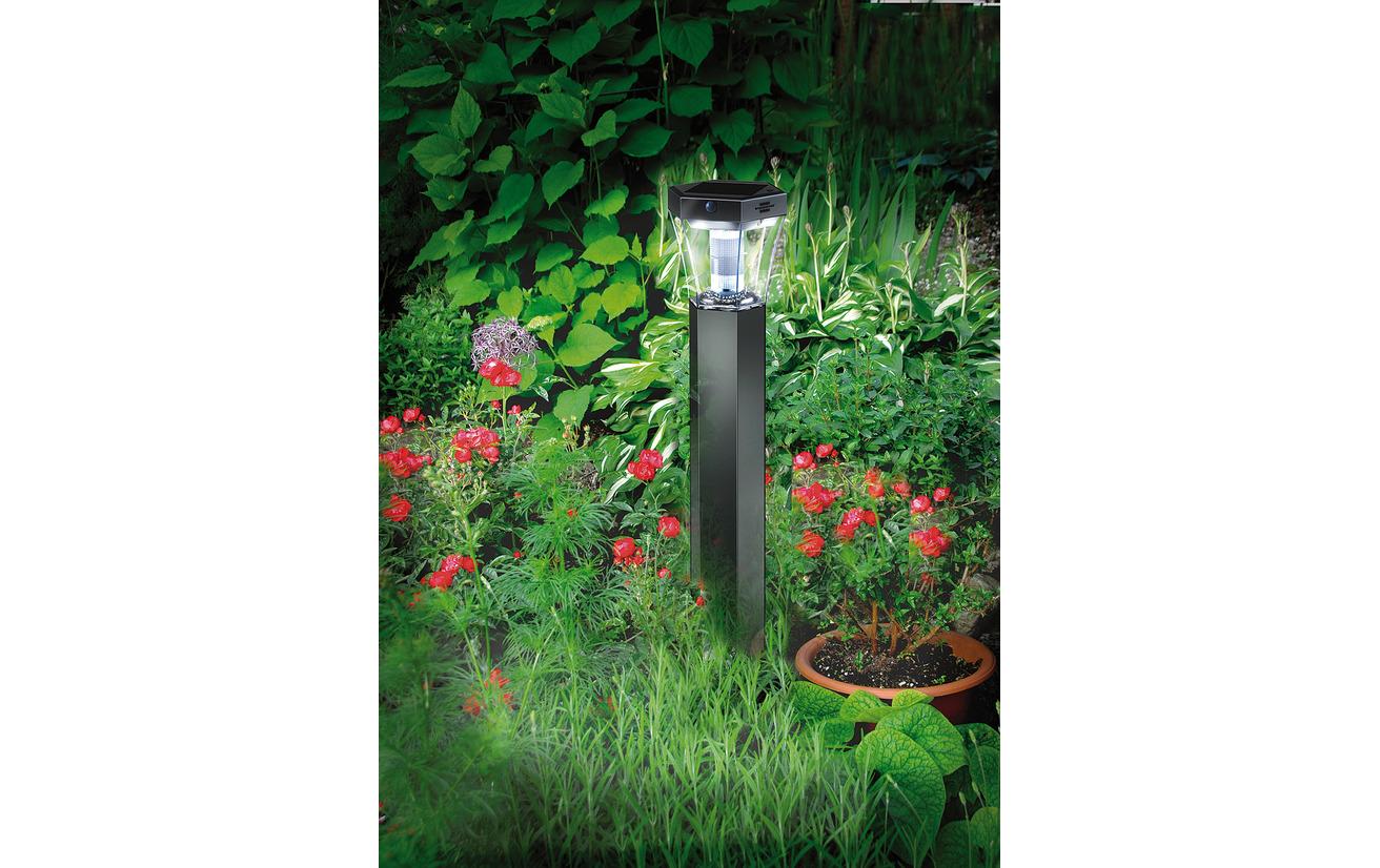 Brennenstuhl Sockelleuchte SOLAR silber