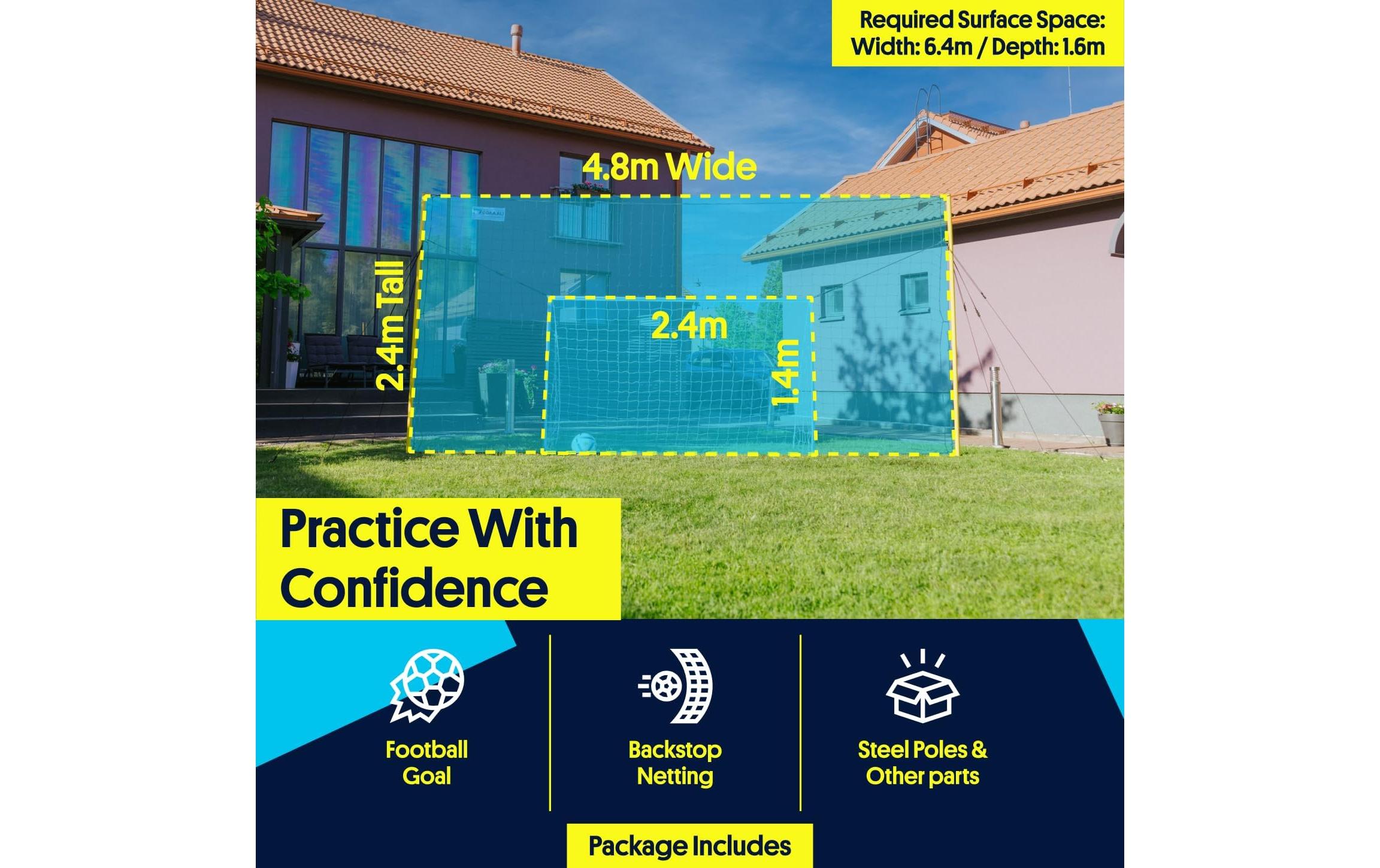 Open Goaaal! Fussballtor Open Goaaal – Junior Hochfang- und Auffangnetz Open Goaaal! Fussballtor Open Goaaal – Junior Hochfang- und Auffangnetz