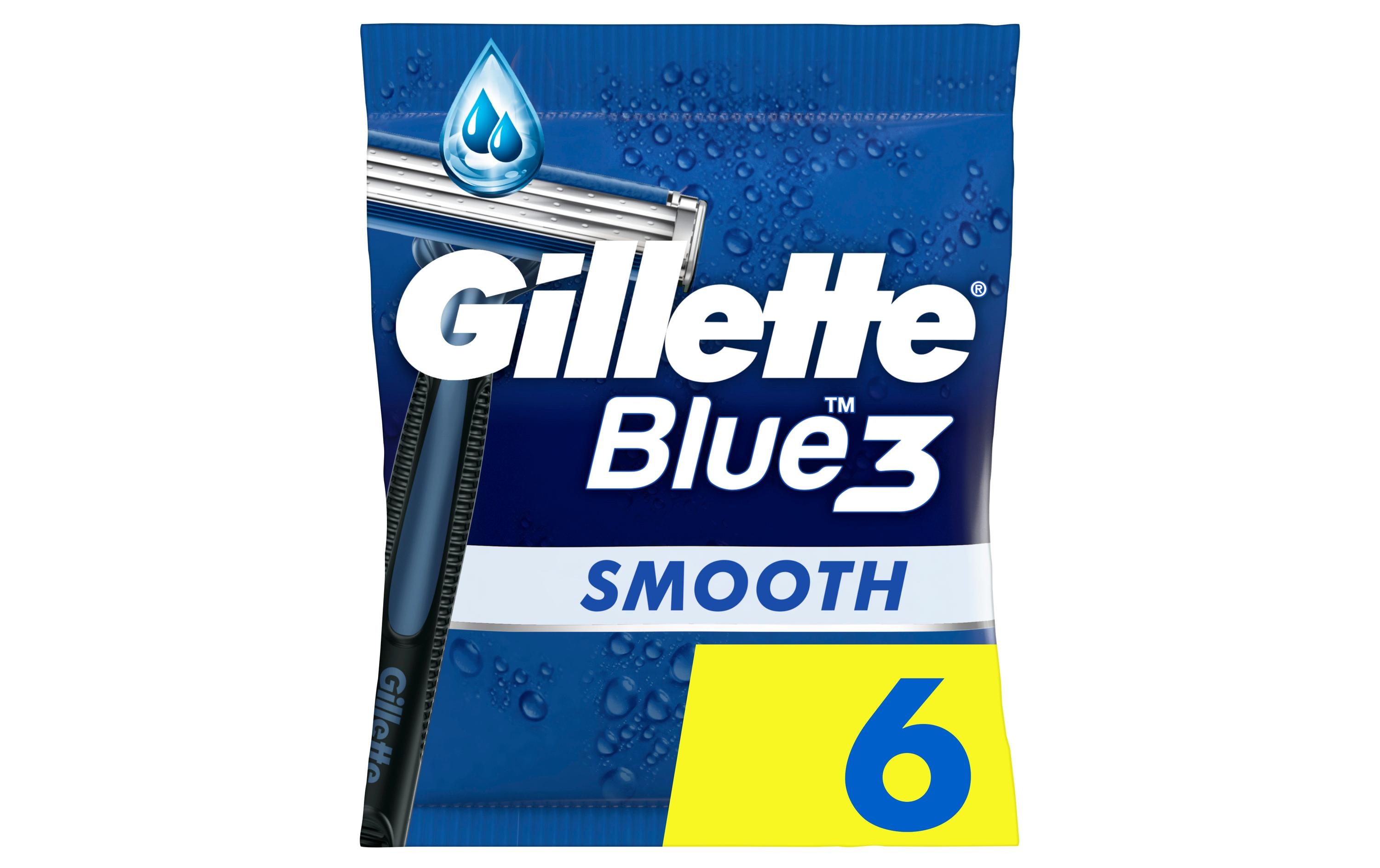 Gillette Einwegrasierer Blue 3 Smooth 6 Stück