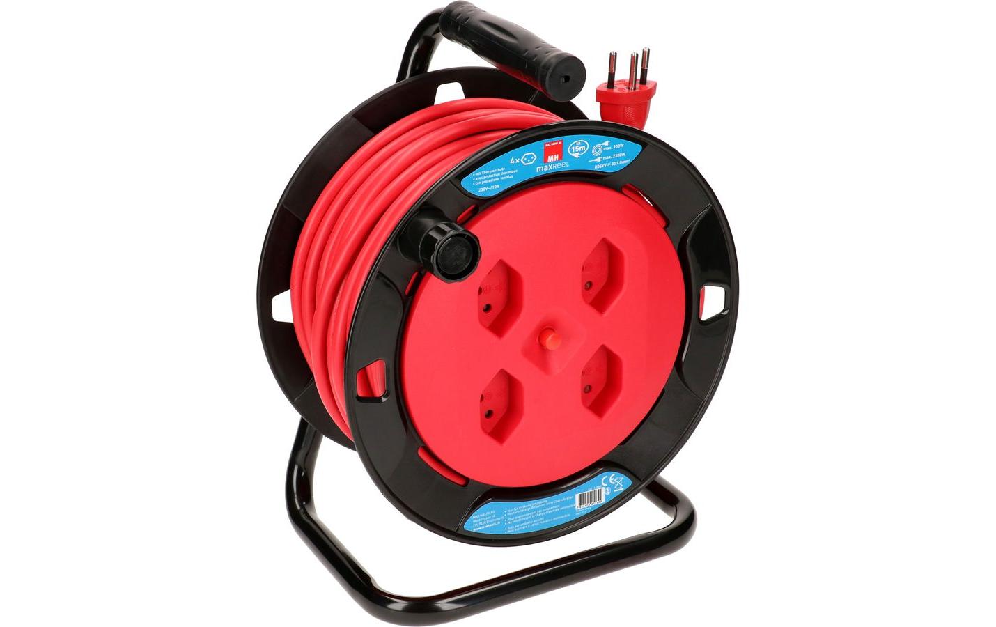Max Hauri Kabelrolle V2 15 m Rot
