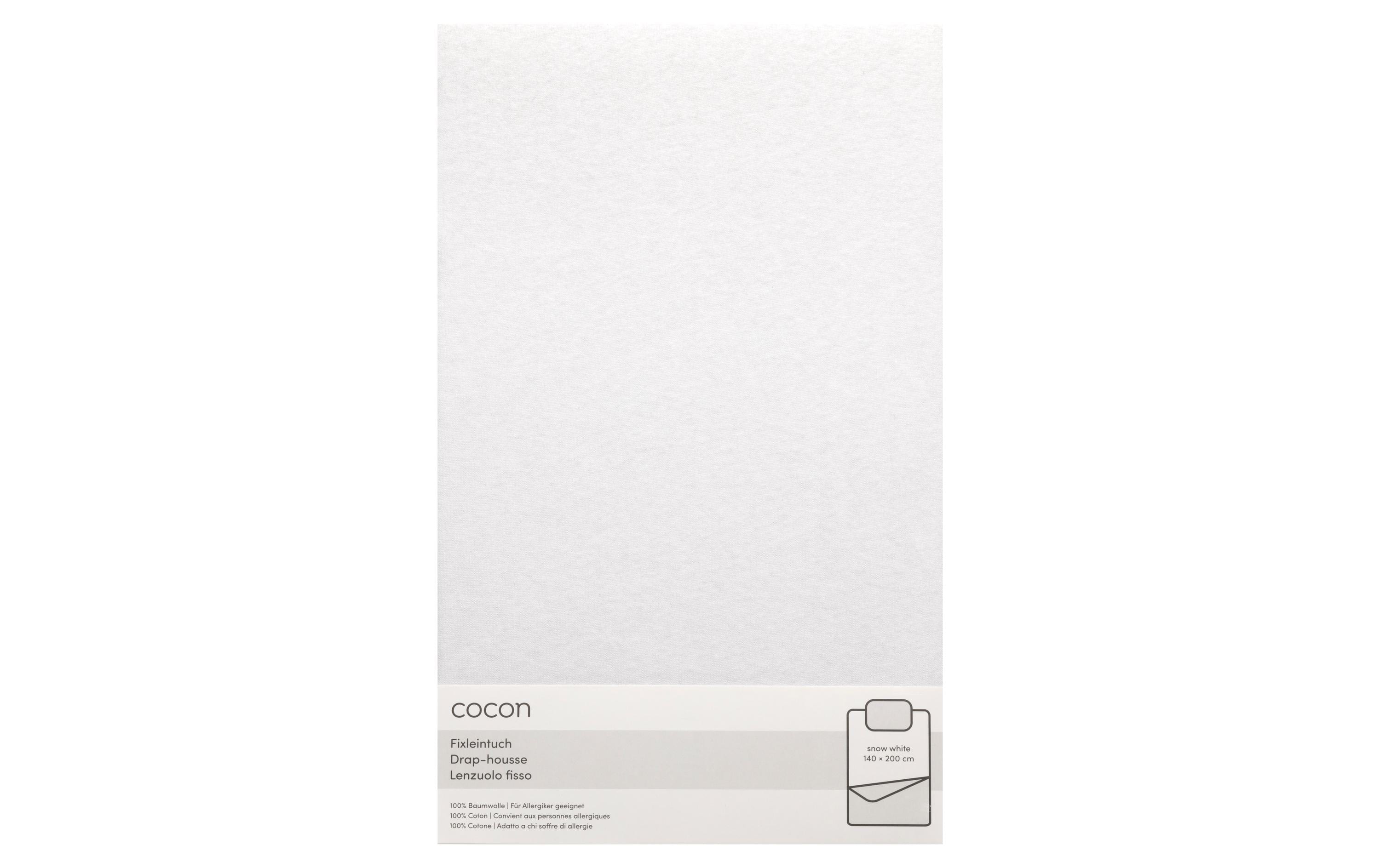 COCON Fixleintuch 140-160 x 200 cm, Edelweiss