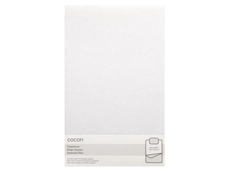 COCON Fixleintuch 140-160 x 200 cm, Edelweiss