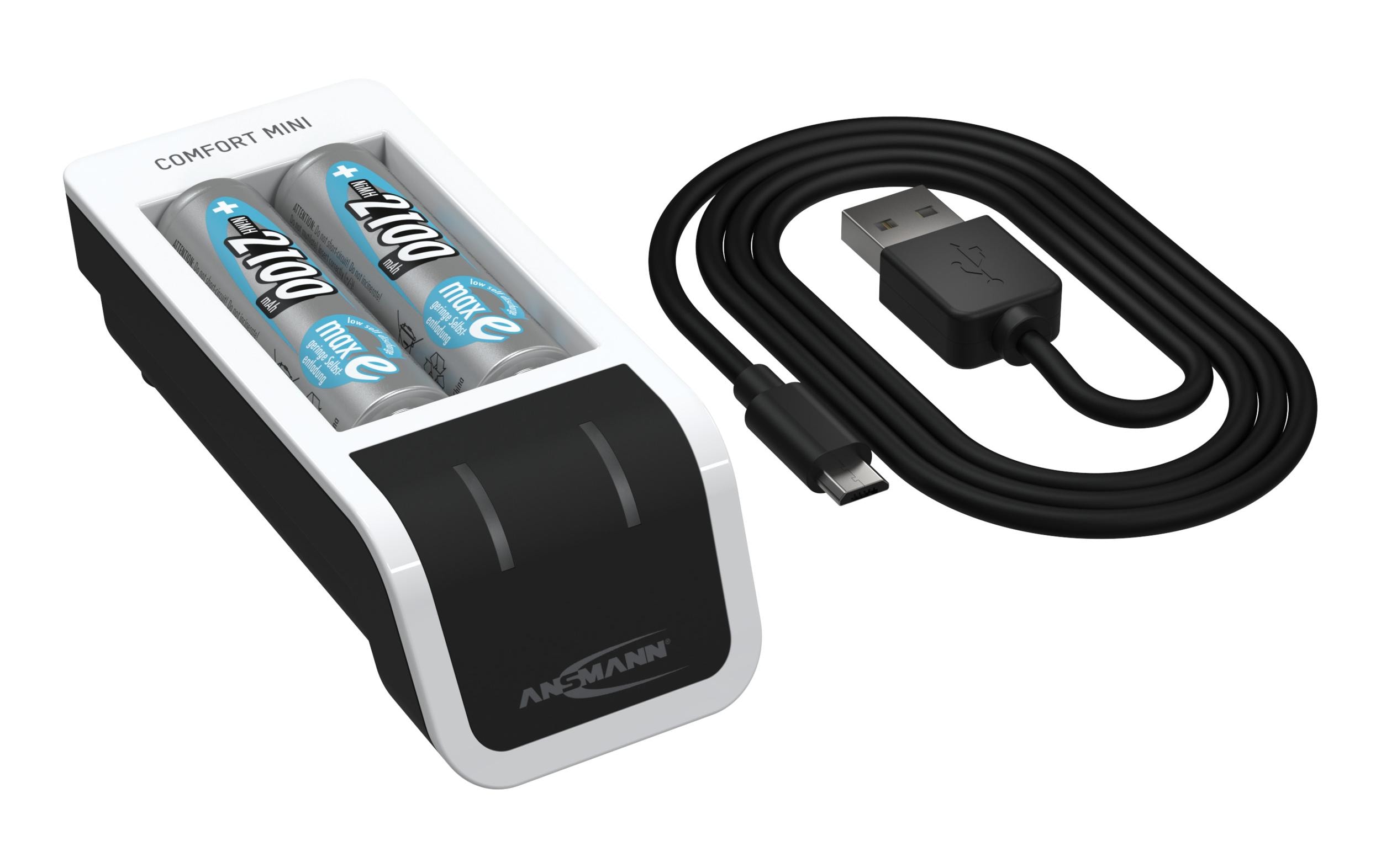 Ansmann Ladegerät Comfort Mini+ 2x AA 2100 mAh