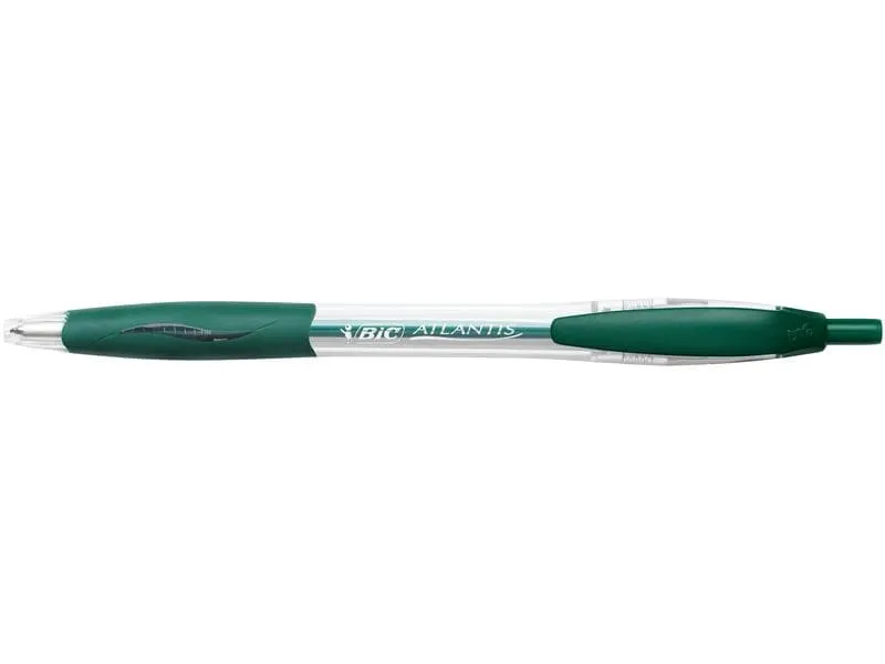 BIC Kugelschreiber Atlantis Classic 0.32 mm, Grün, 12 Stück BIC Kugelschreiber Atlantis Classic 0.32 mm, Grün, 12 Stück