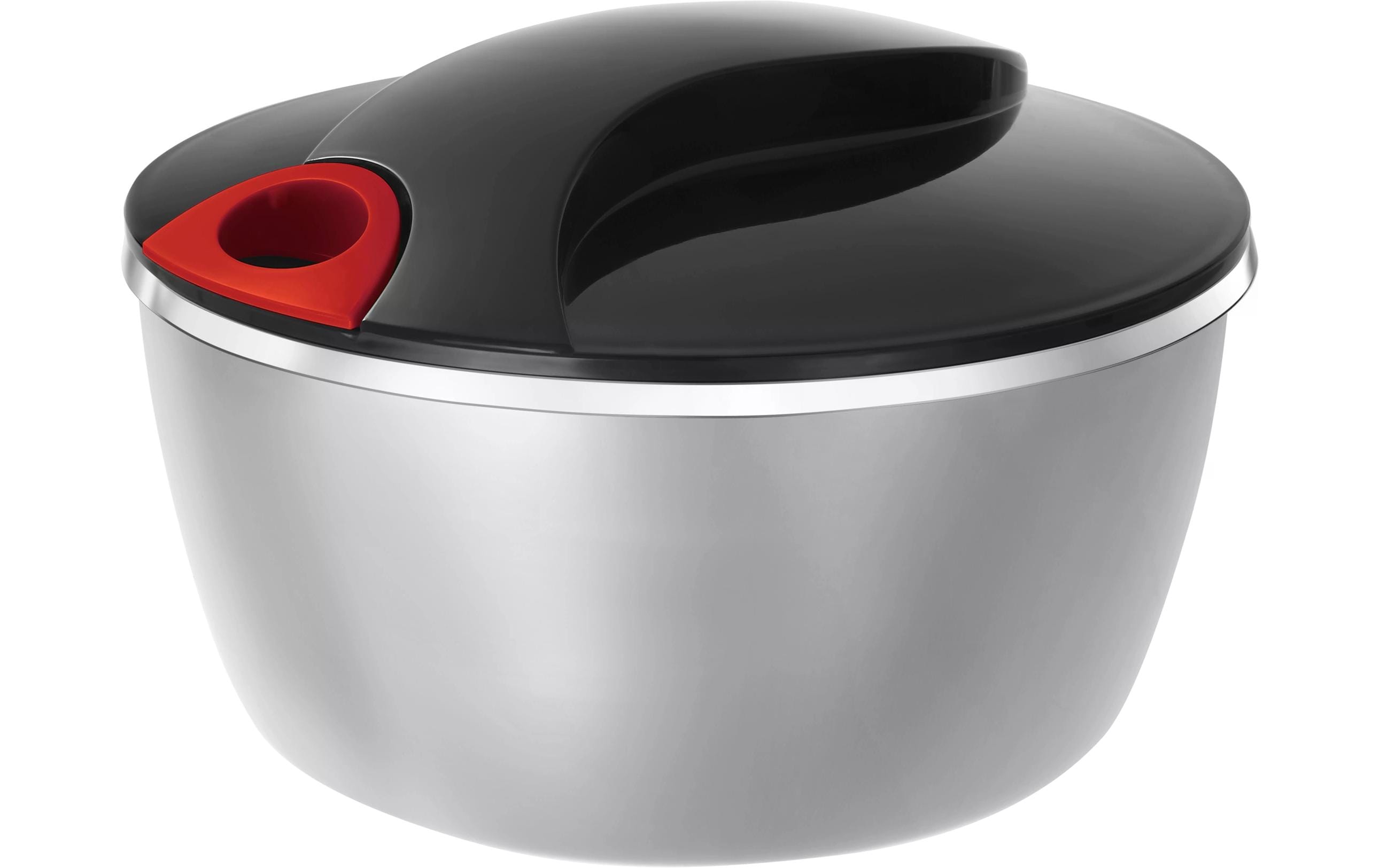 Moha Salatschleuder Tornado 24 cm, Schwarz/Silber