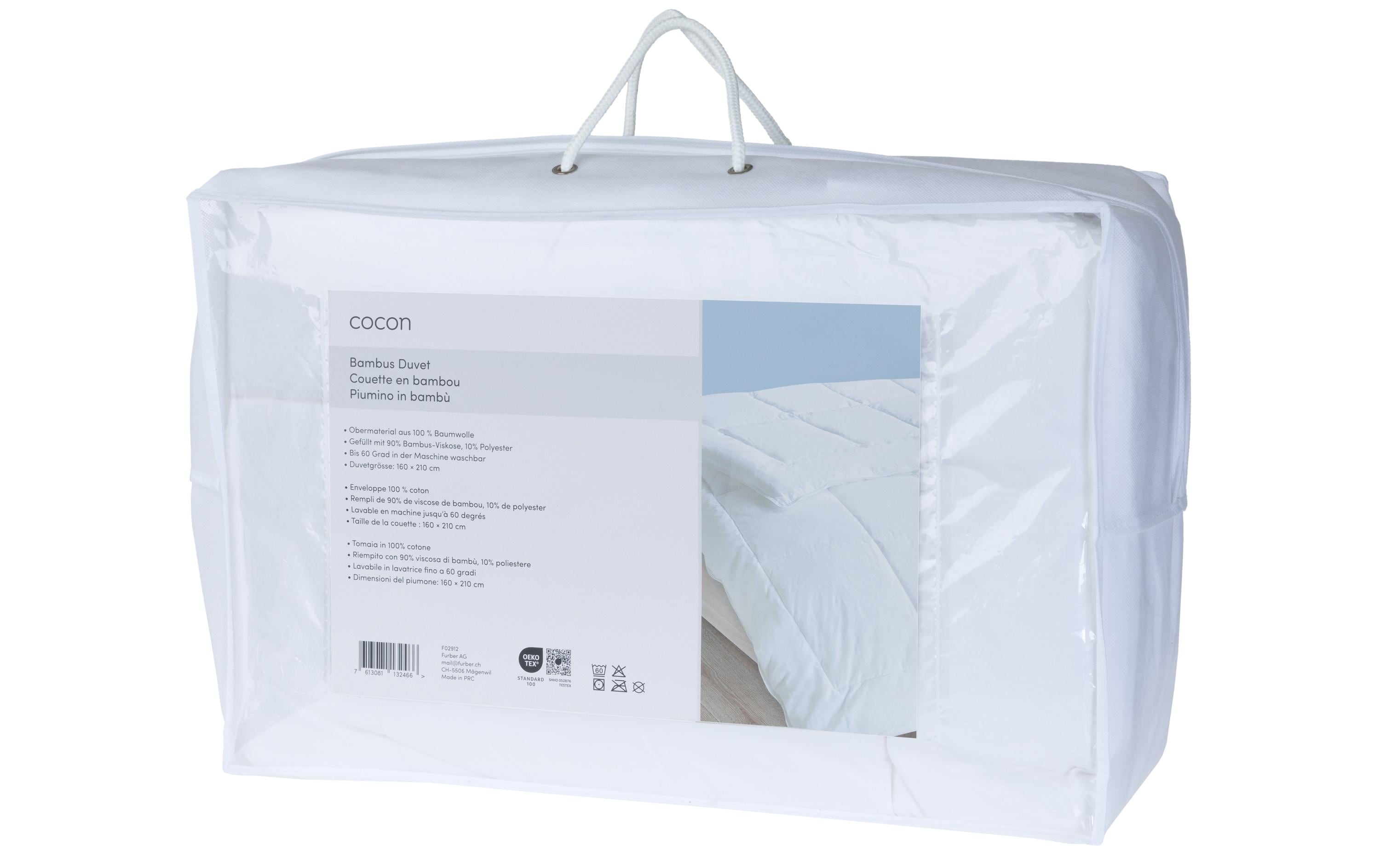 COCON Duvet Bambus, 160 x 210 cm