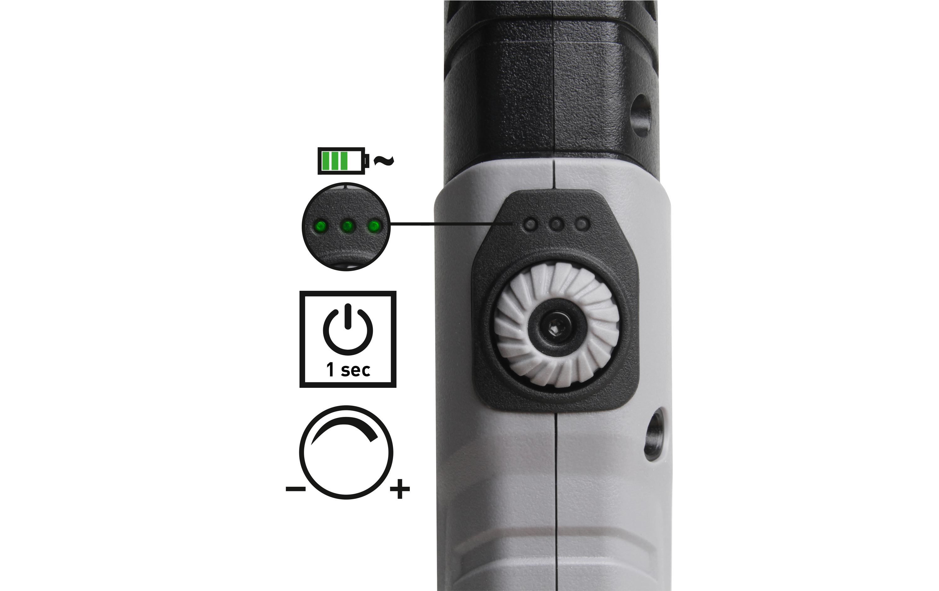 Kraftwerk Akku-Lampe 2 x LED Handlampe Slimlight 700, 3.7 V, 2600 mAh