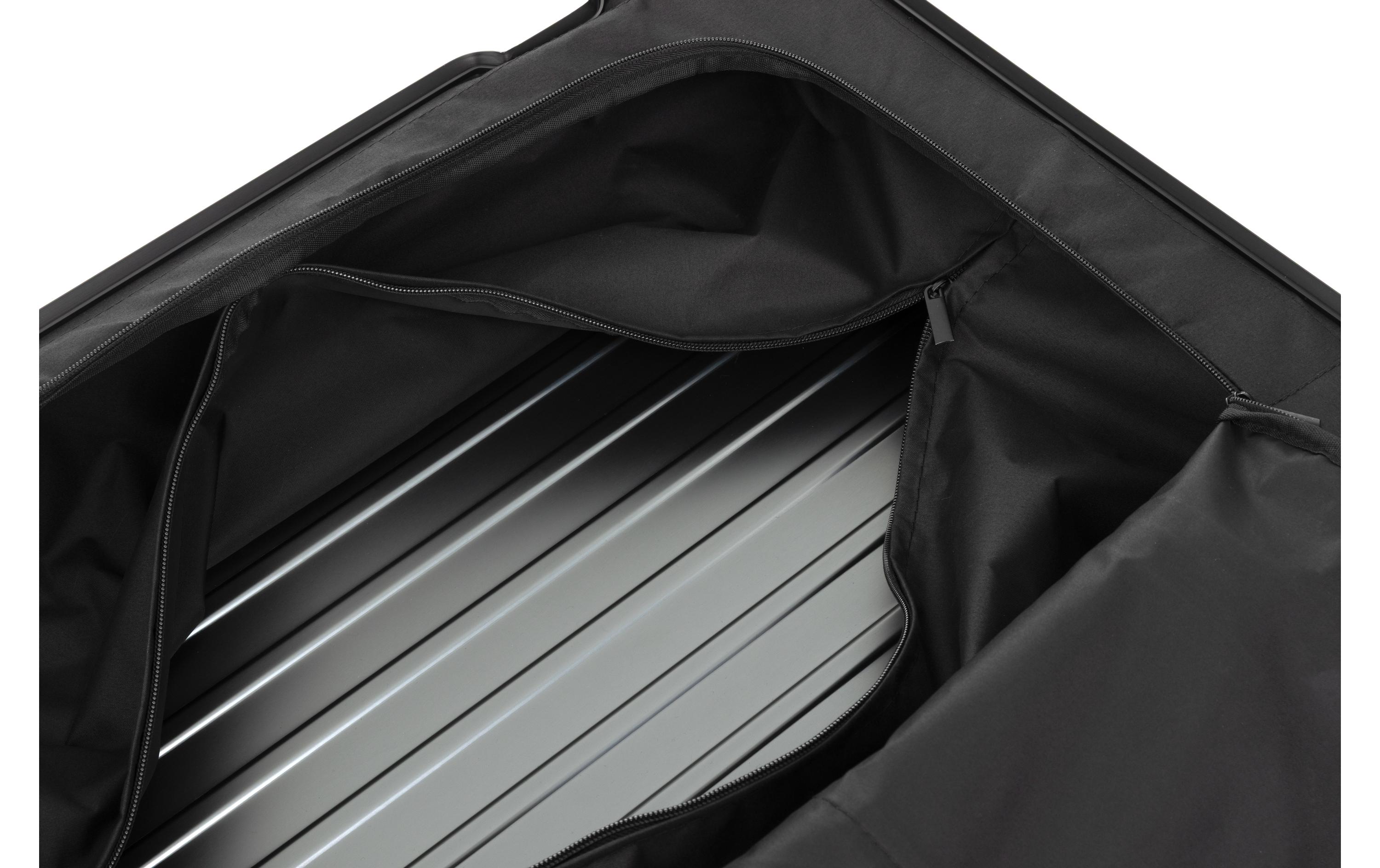 KOOR Reisekoffer Aluminium 58 L, Grau/Grün