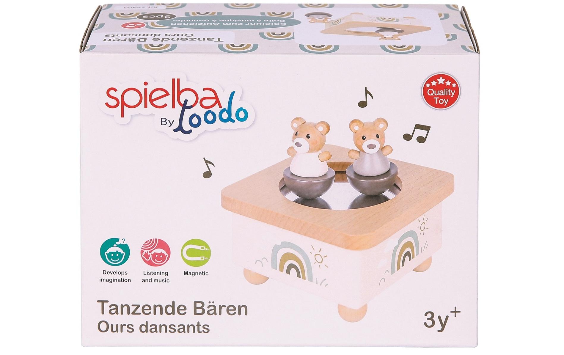 Spielba Holzspielwaren Musikspieldose Bär