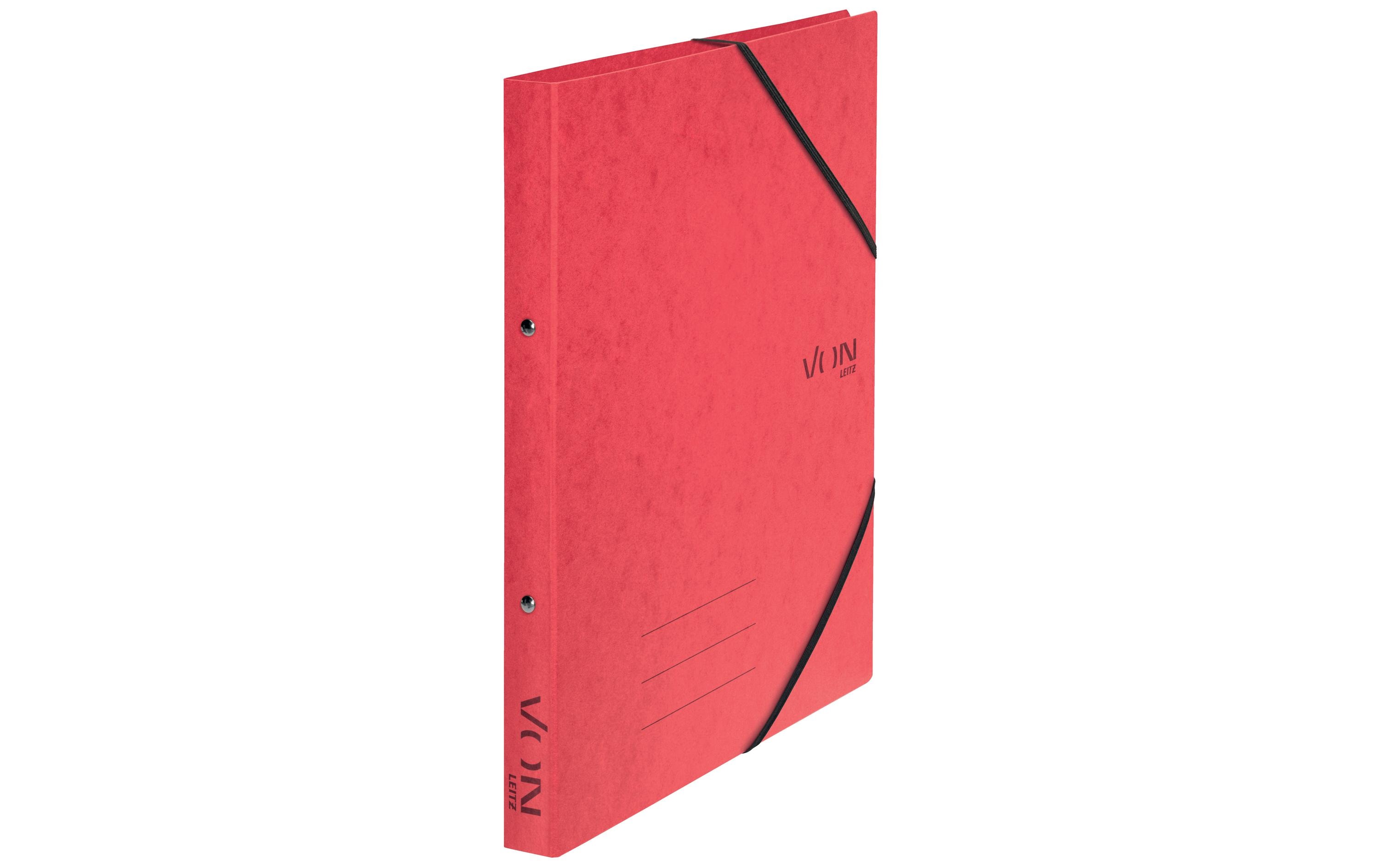 VON Ringbuch mit elastischen Eckbändern, 2.5 cm, Rot