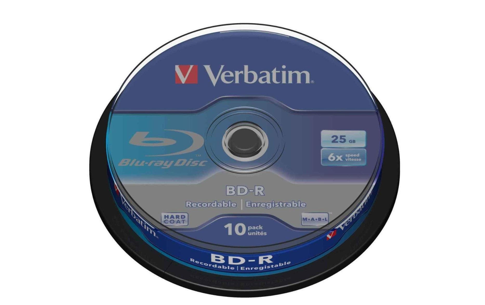 Verbatim BD-R 25 GB, Spindel (10 Stück) Verbatim BD-R 25 GB, Spindel (10 Stück)